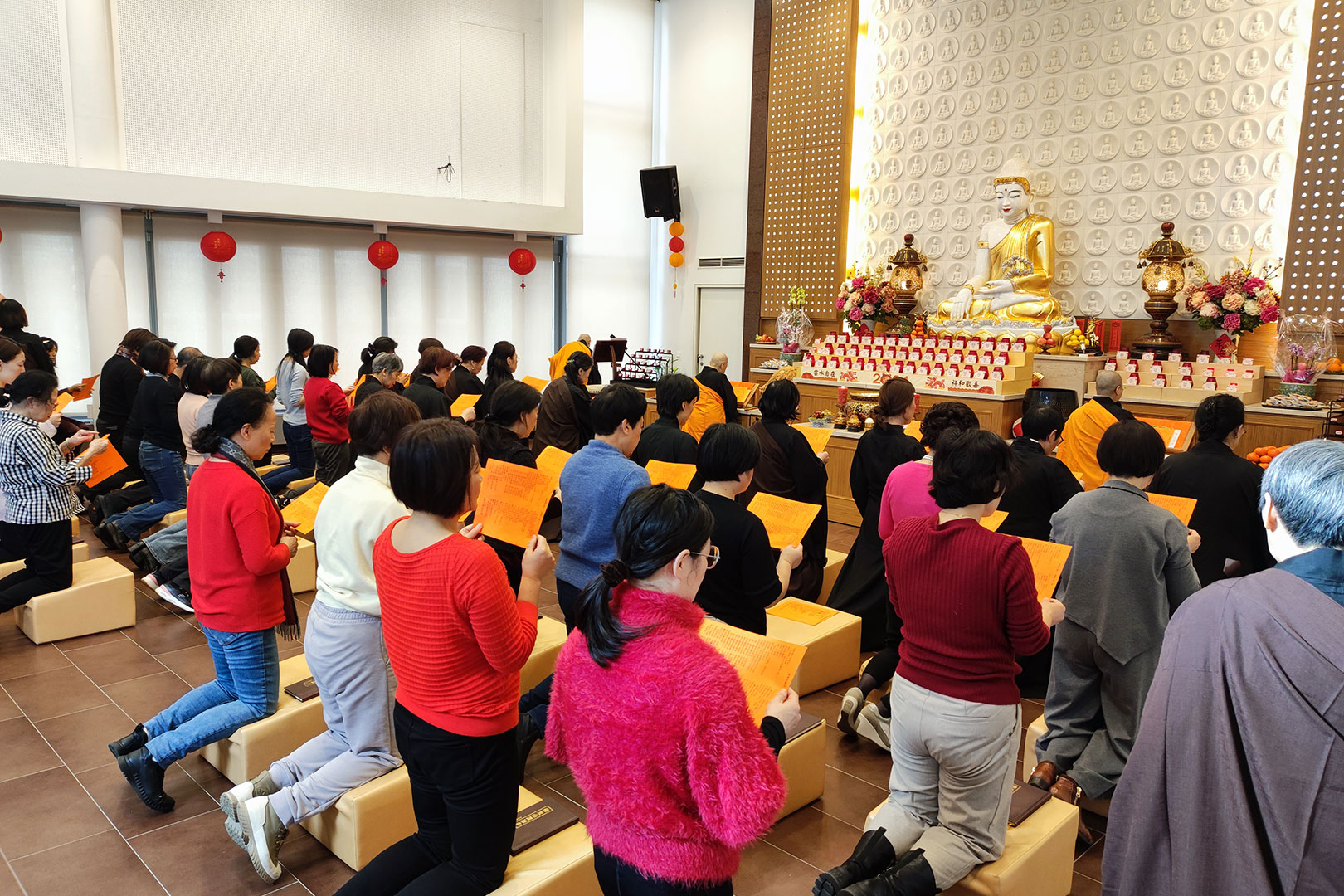 Zeremonie im Fo Guang Shan Tempel