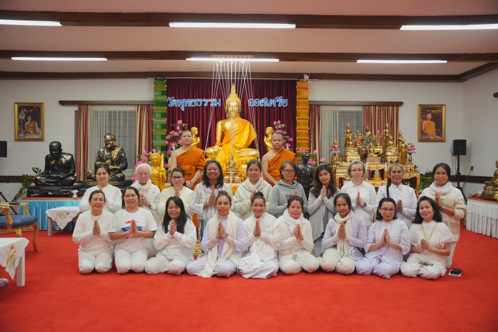 Neujahrsgebete im Buddhadham Tempel Graz