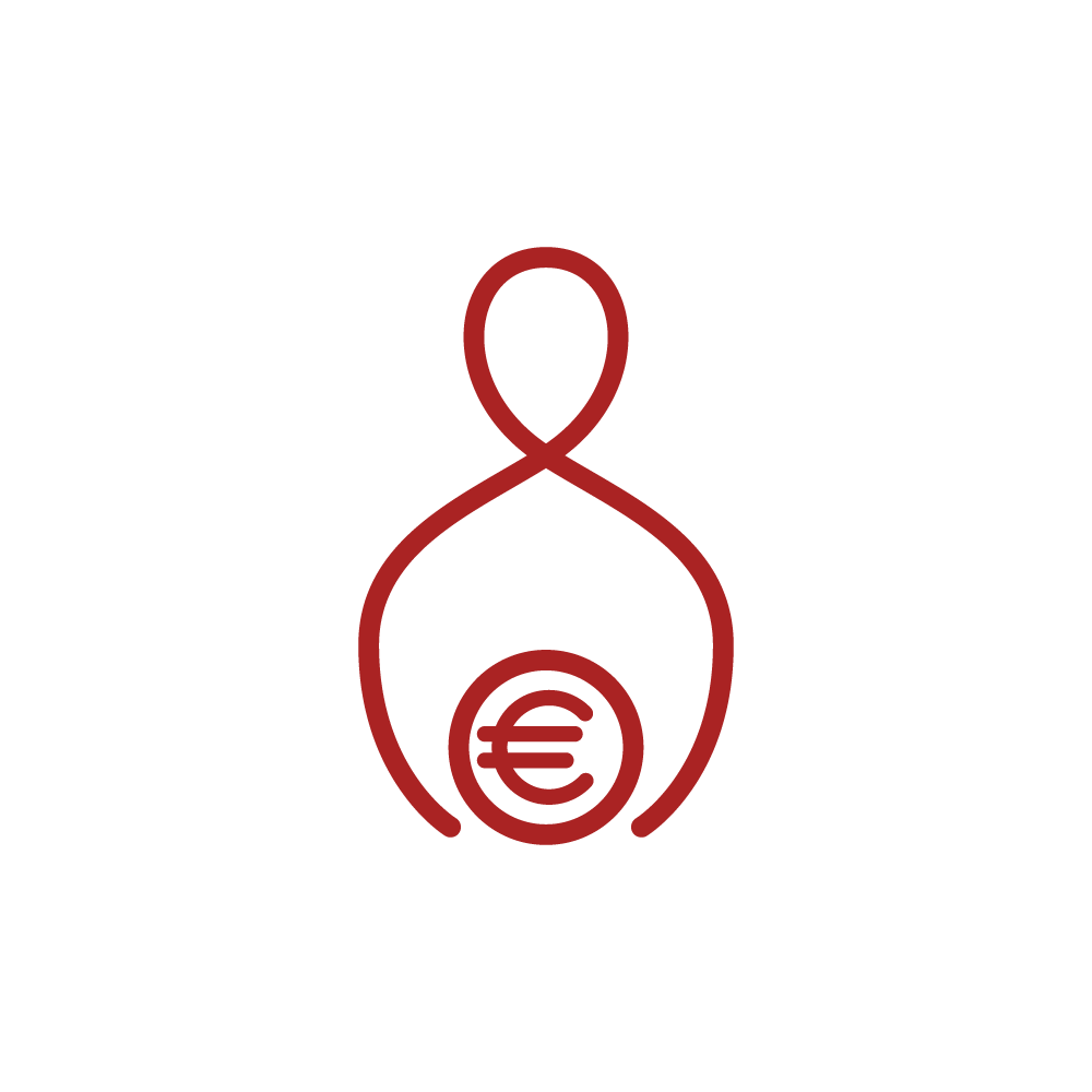 Vier Symbole für die Vier Edlen Wahrheiten