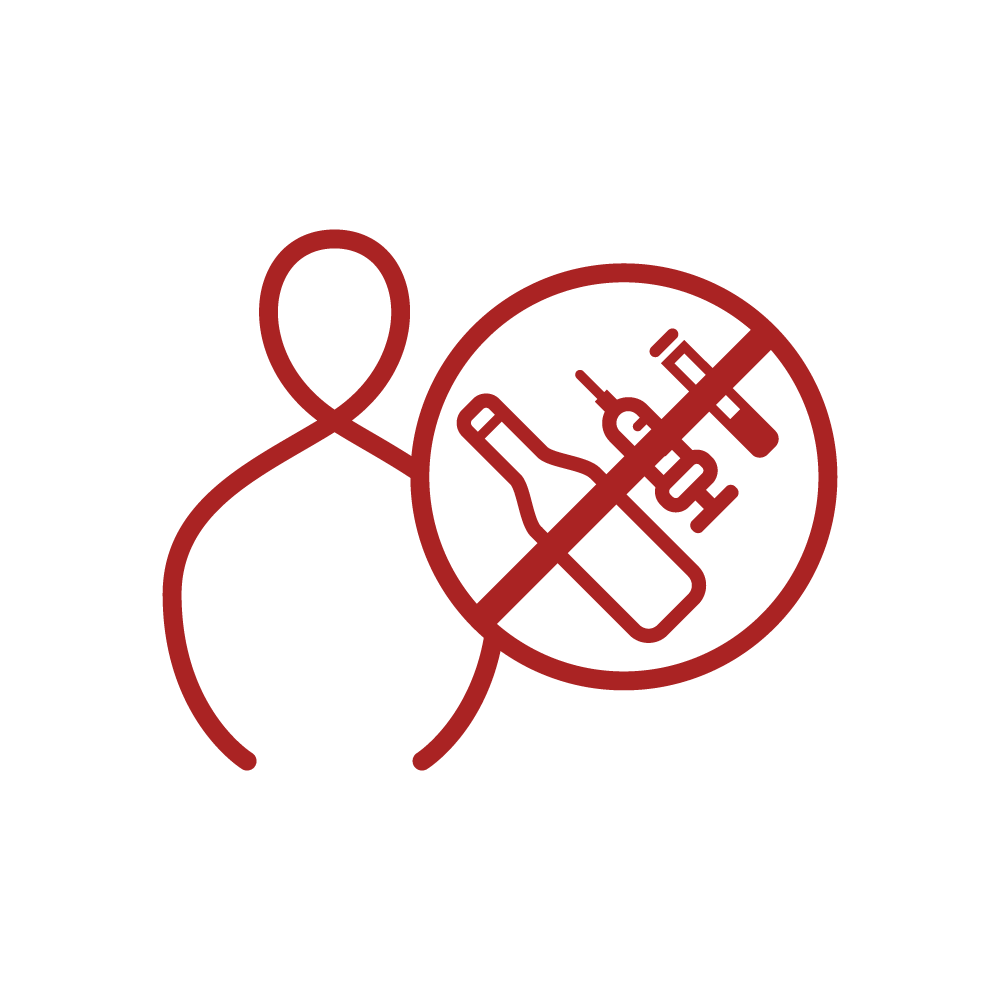 Vier Symbole für die Vier Edlen Wahrheiten