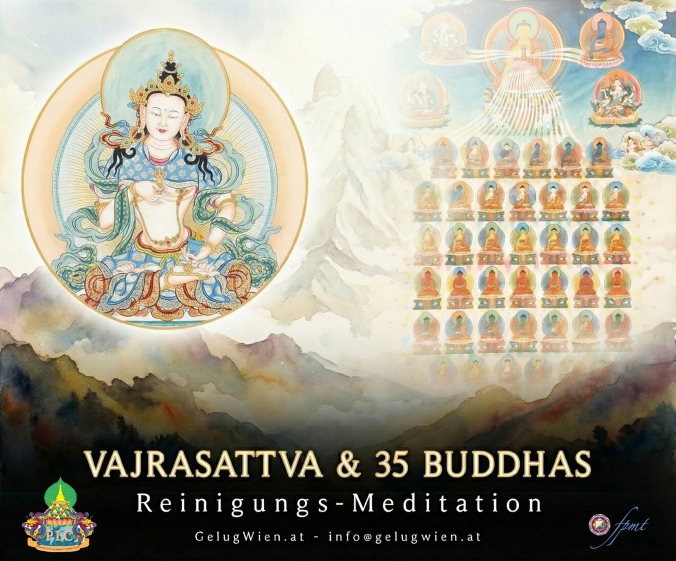 Vajrasattva und 35 Buddhas