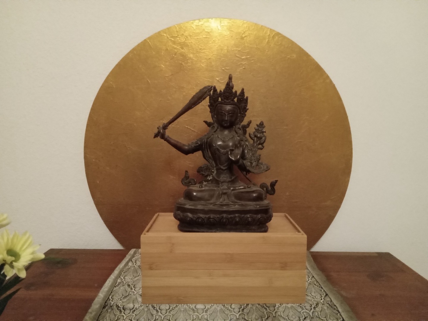 Statue von Manjushri